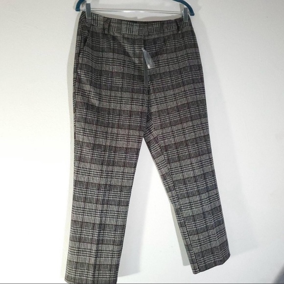 NWT Michael Stars Smart Plaid Ponte Pant S & M - Picture 3 of 8